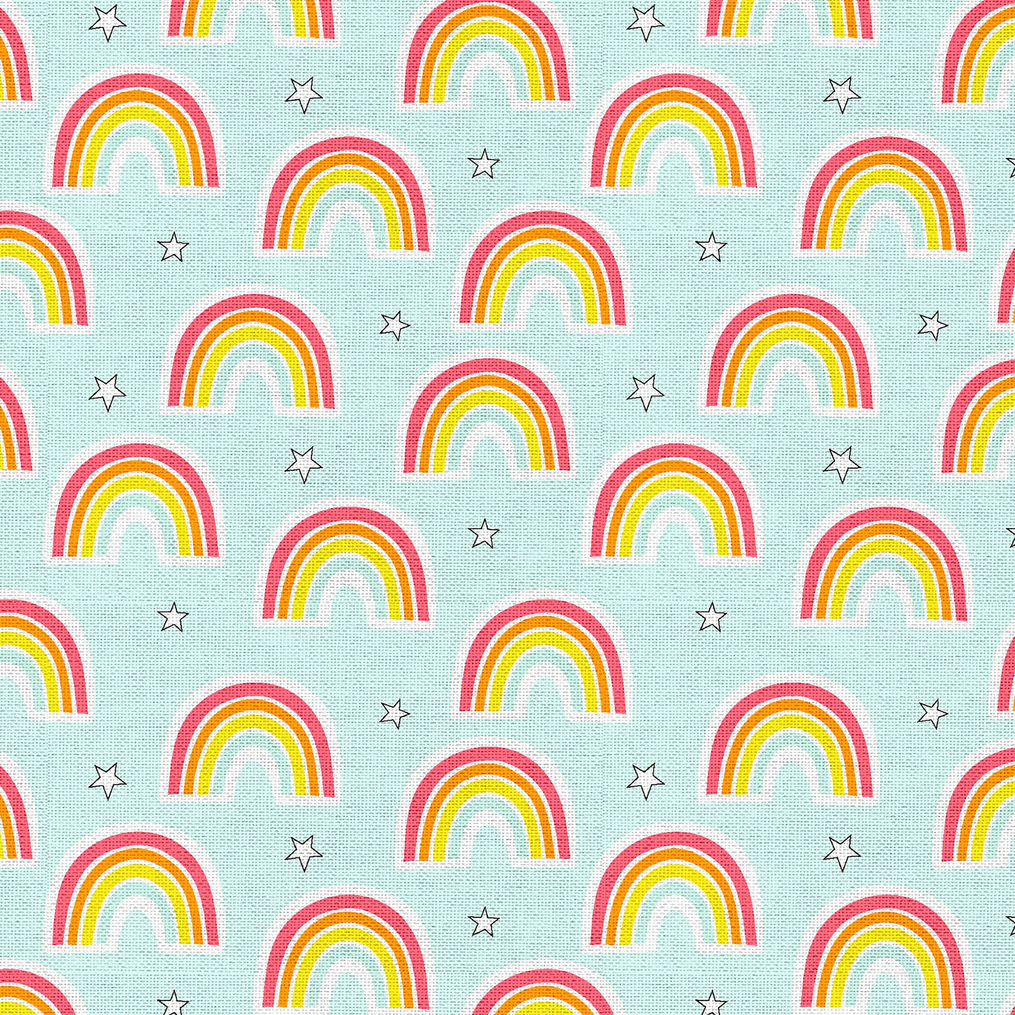 Fabric Editions Rainbow Sky Cotton Fabric